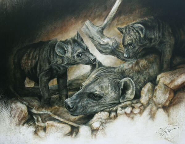 Steve Morvell - Commissions - Hyenas