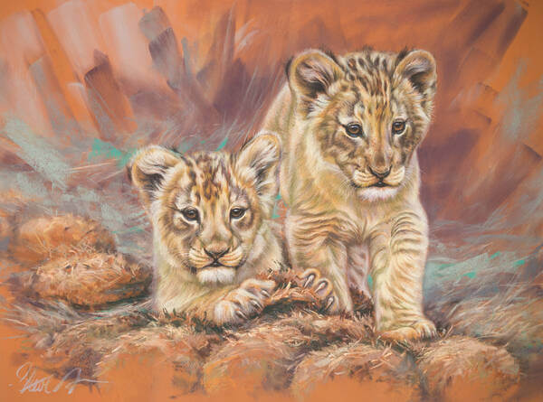 Strange toys  African Lion cubs